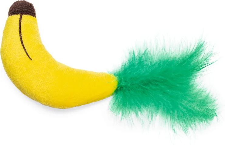Beeztees kattenspeelgoed Jungle banaan 16 x 5 x 3 cm