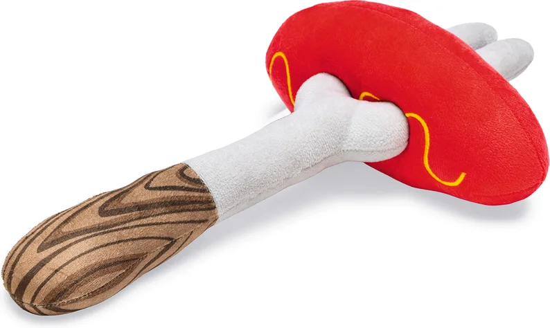 Beeztees knuffel BBQ vork met worst 33 x 18 x 8 cm