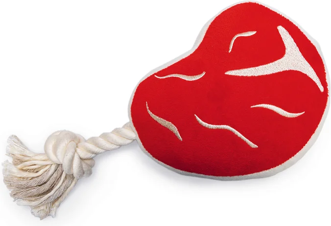 Beeztees knuffel BBQ steak 28 x 13 x 7 cm