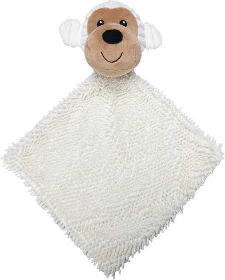 Beeztees knuffeldoek Snuffie aap Brono 16 x 6 x 30 cm
