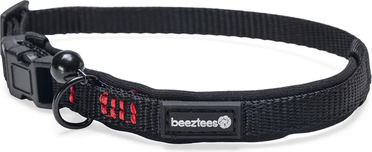 Beeztees kattenhalsband Parinca zwart 25-30 x 1 cm
