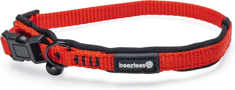 Beeztees kattenhalsband Parinca rood 25-30 x 1 cm