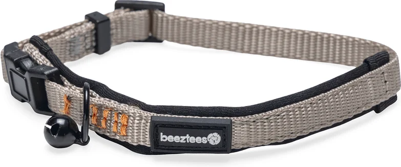 Beeztees kattenhalsband Parinca grijs 25-30 x 1 cm