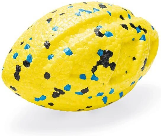 Beeztees rugbybal Fetch algo geel 13 x 7,5 x 7,5 cm