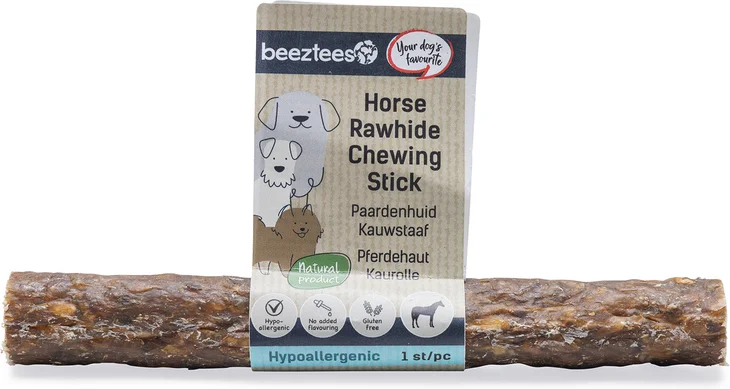Beeztees kauwstaaf paardenhuid 15 cm