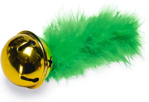 Beeztees bel met veer groen 13 x 5 x 4 cm