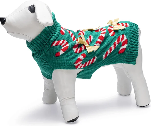Beeztees hondentrui kerst Zuurstokjes groen M 23 cm