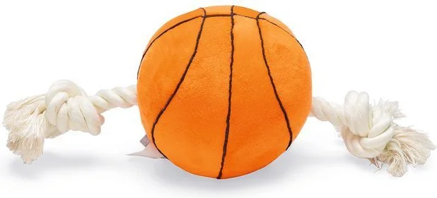 Beeztees basketbal met touw 27 x 13 x 13 cm