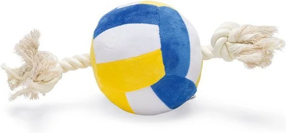 Beeztees volleybal met touw 27 x 13 x 13 cm