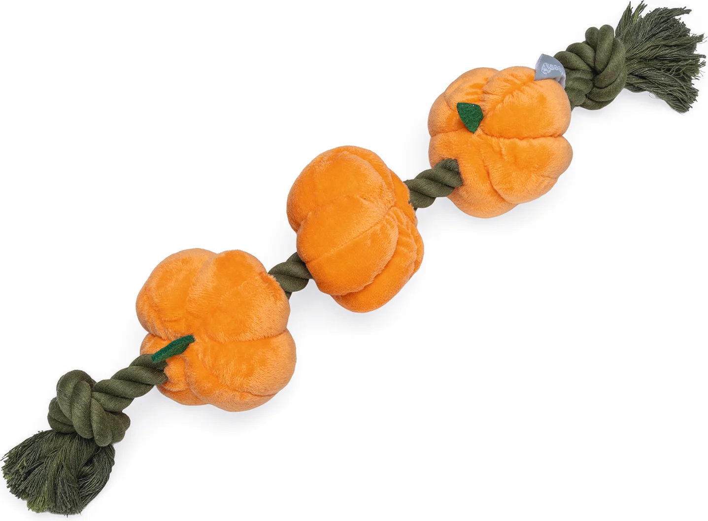 Beeztees knuffel met touw pompoen 40 x 8 x 8 cm