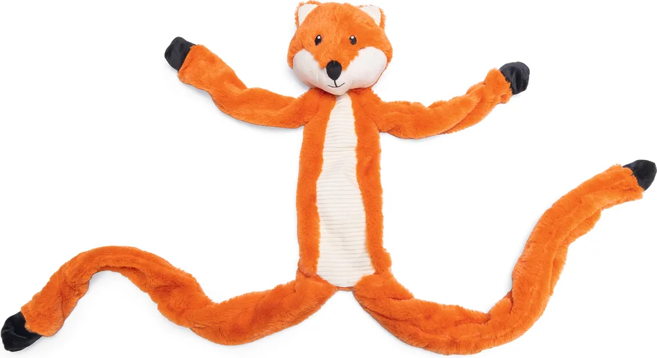 Beeztees knuffel met touw vos 100 x 12 x 14 cm