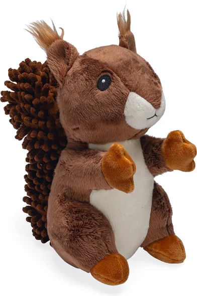 Beeztees knuffel eekhoorn Robi 23 x 14 x 24 cm