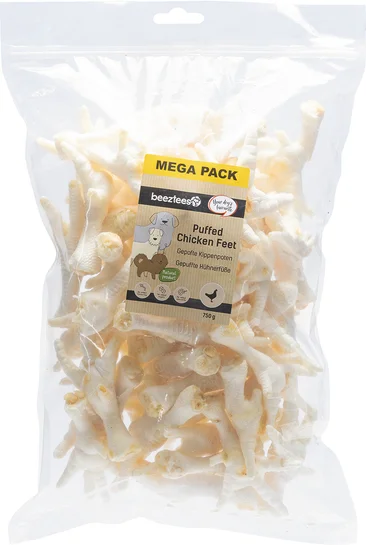Beeztees natuurlijke snack kippenpoten 750 g