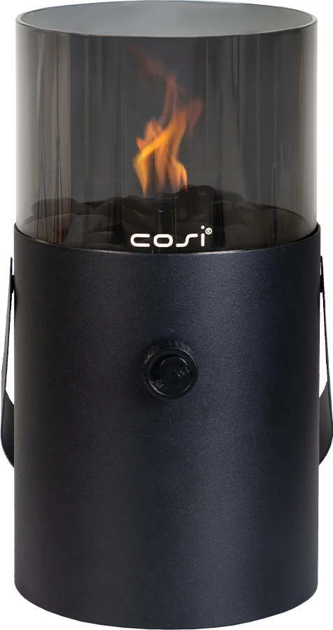 Cosi tafelhaard Cosiscoop Original zwart rookglas D 16 H 30 cm
