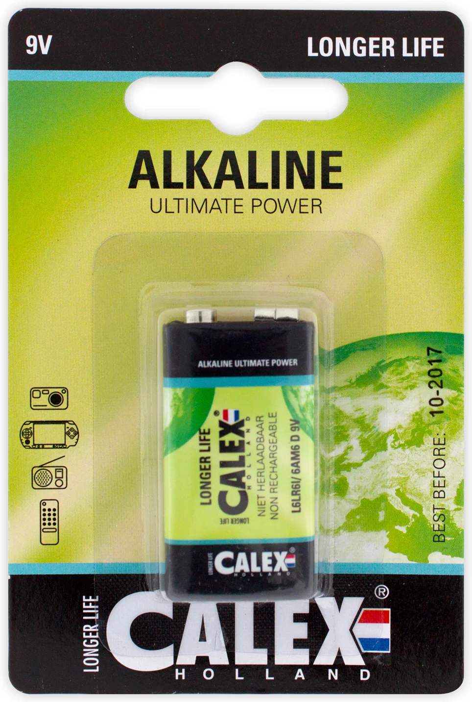 Calex alkaline batterij 9V