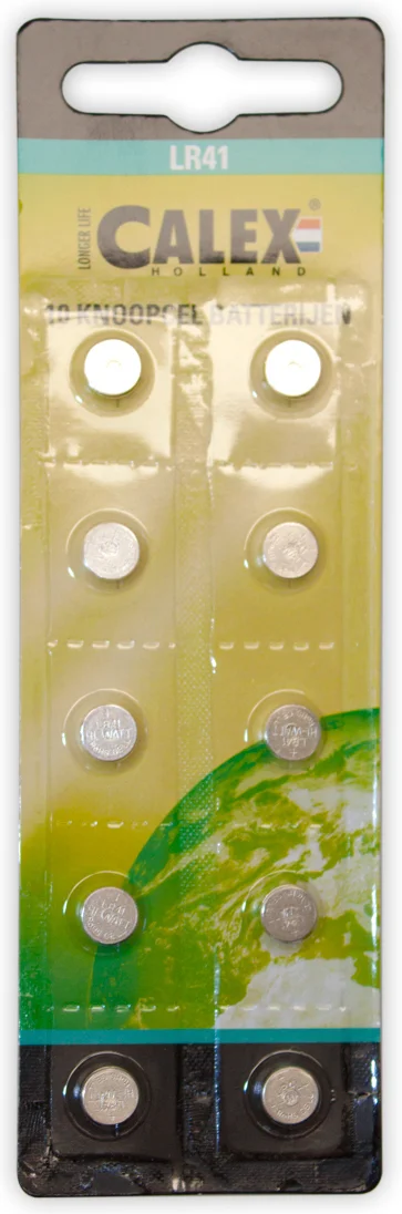 Calex knoopcel LR41 batterij 1,5V 7,9 x 3,6 mm 10 stuks