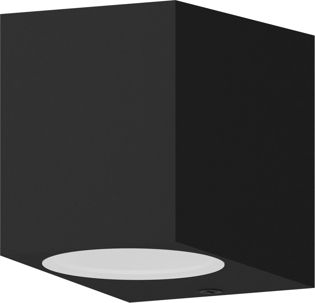 Calex wandlamp Sanremo zwart 6,8 x 8,1 x 9,2 cm