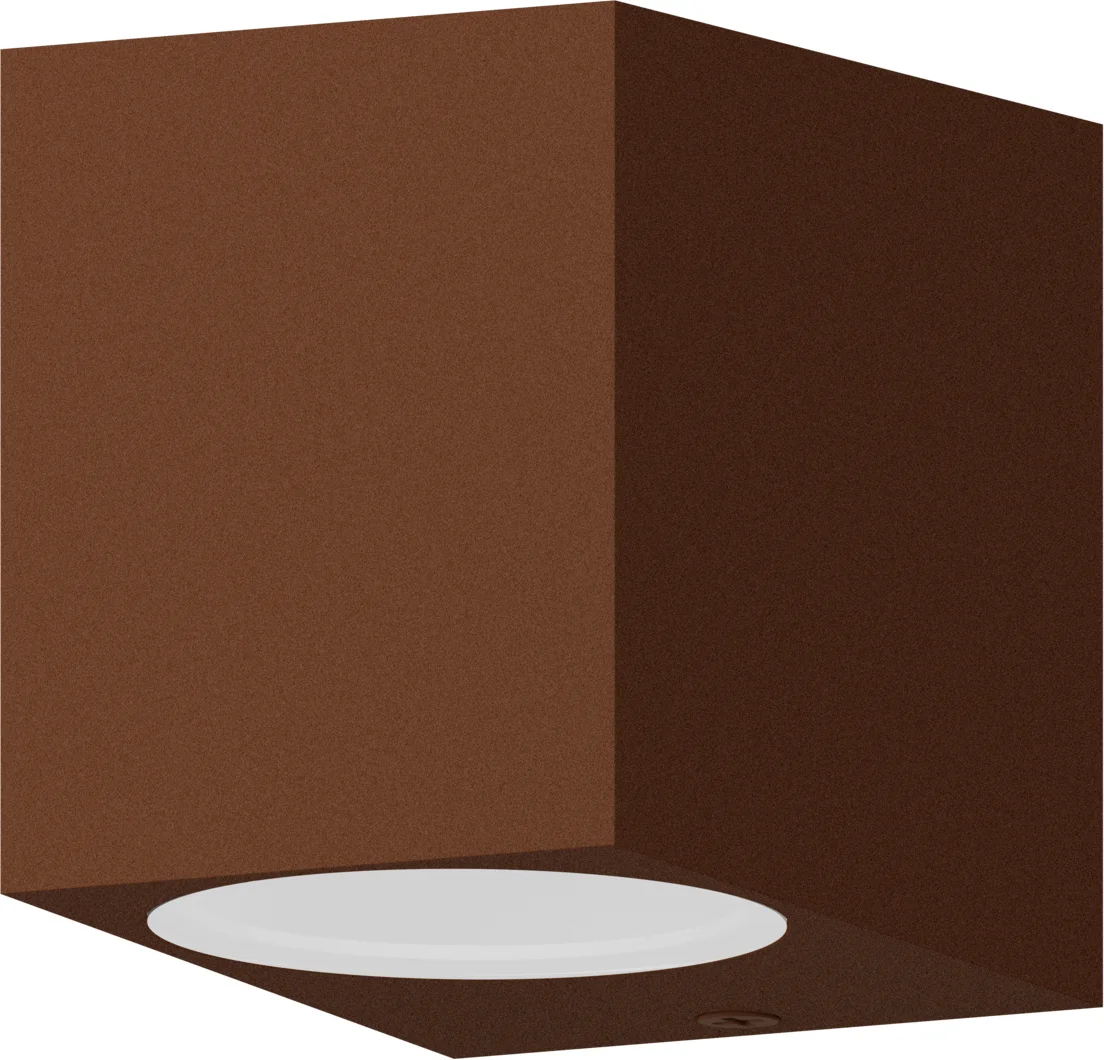 Calex wandlamp Sanremo roest 6,8 x 8,1 x 9,2 cm
