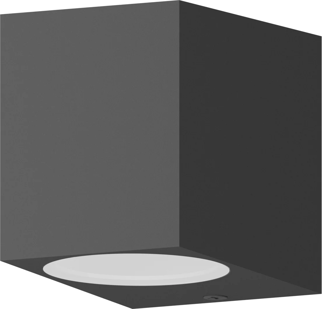 Calex wandlamp Sanremo antraciet 6,8 x 8,1 x 9,2 cm