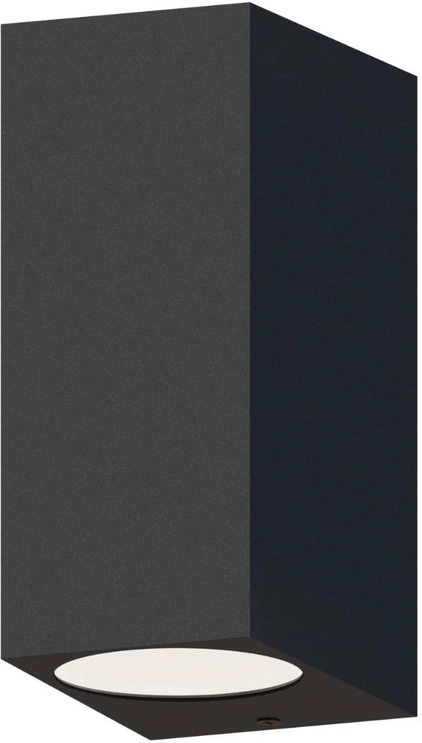 Calex wandlamp Bergamo zwart 9,2 x 6,8 x 15 cm