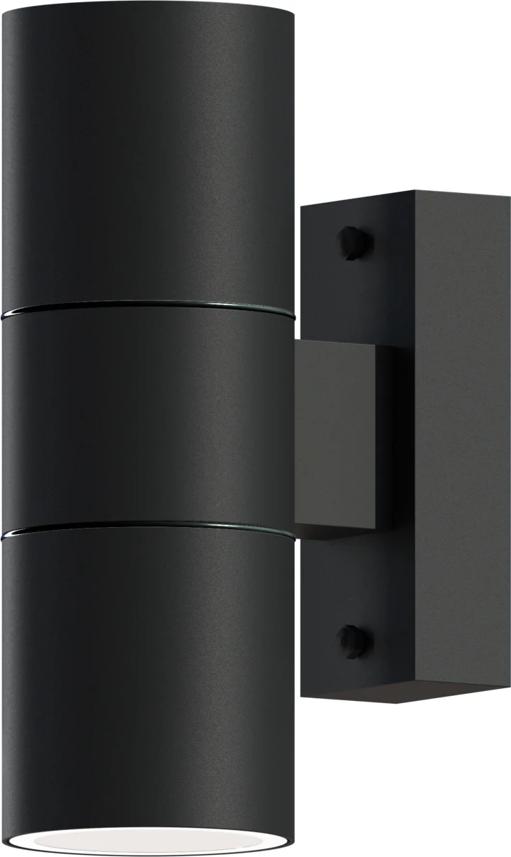 Calex wandlamp Turin zwart 10,8 x 6 x 17 cm