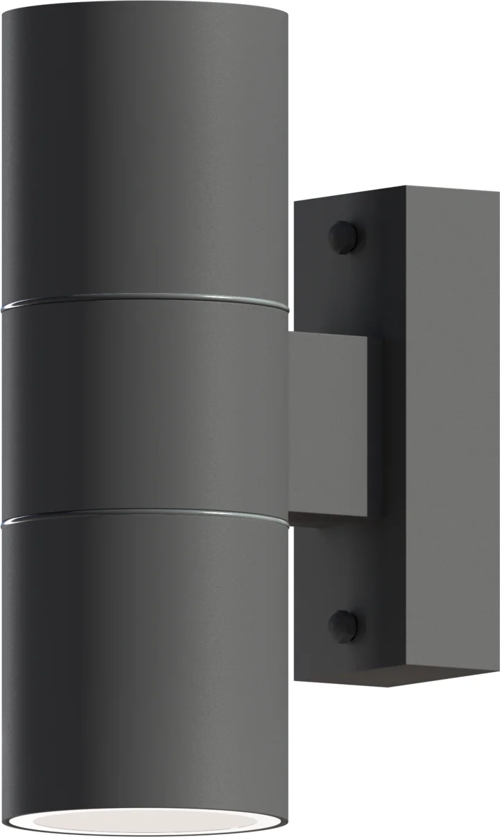 Calex wandlamp Turin antraciet 10,8 x 6 x 17 cm