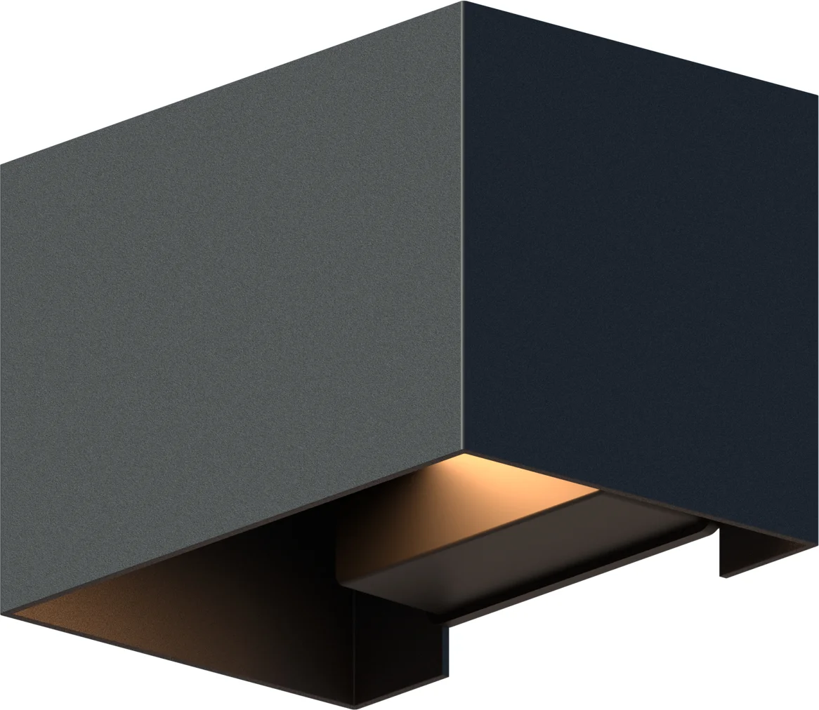 Calex wandlamp Venice zwart 10 x 15 x 10 cm