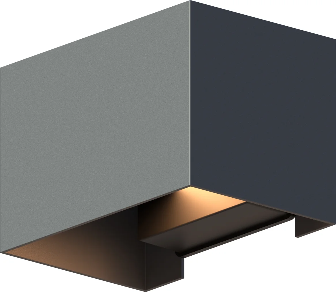 Calex wandlamp Venice antraciet 10 x 15 x 10 cm