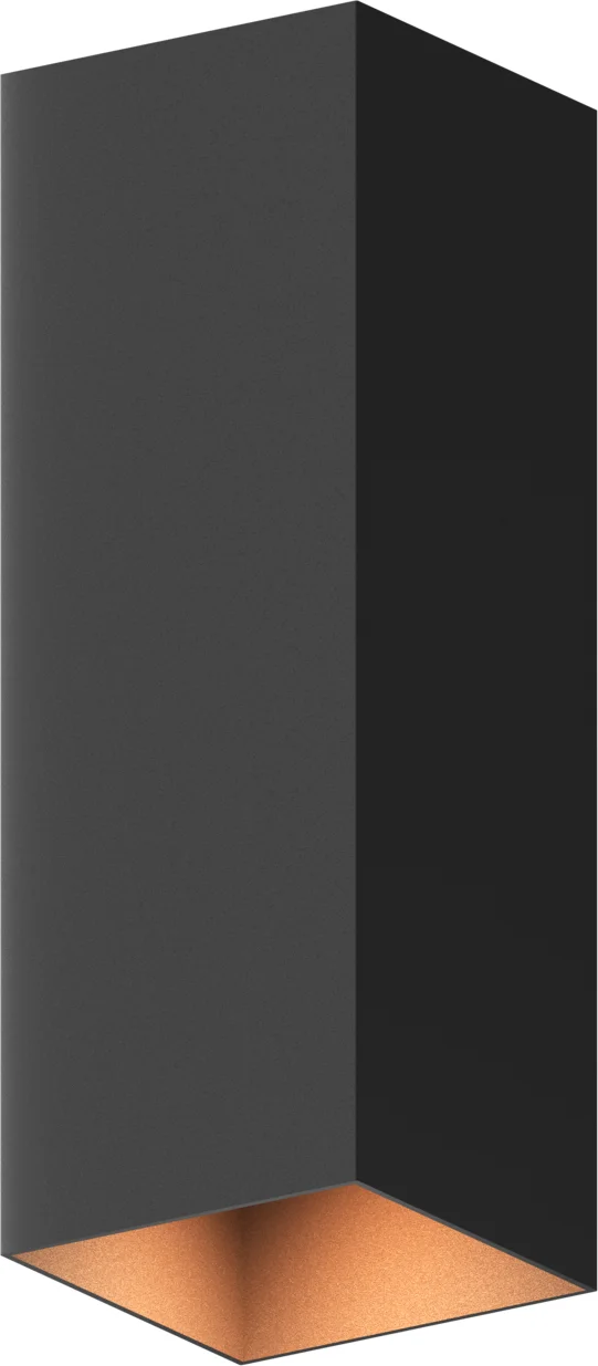 Calex wandlamp Milan zwart 8 x 8 x 23 cm