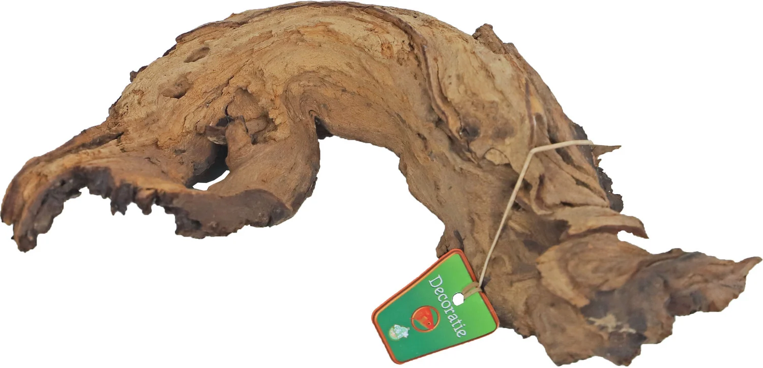 Boon aquarium decoratie mopani hout bruin 20 x 12 x 15 cm