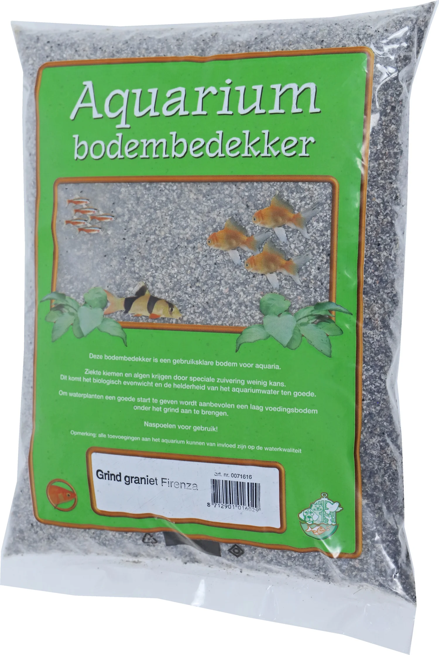 Boon aquariumgrind Graniet Firenza grijs 8 kg