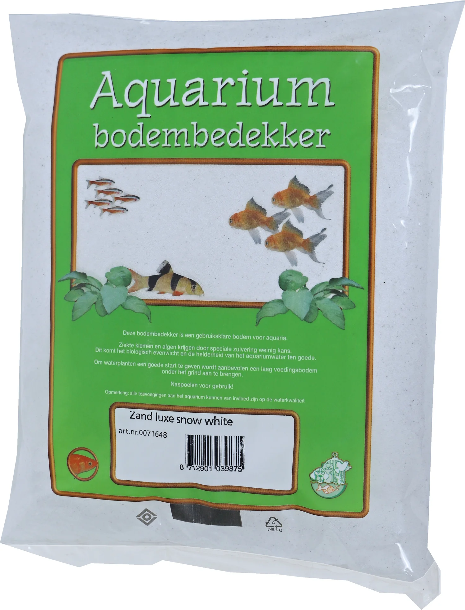 Boon aquariumzand Luxe wit 4 kg