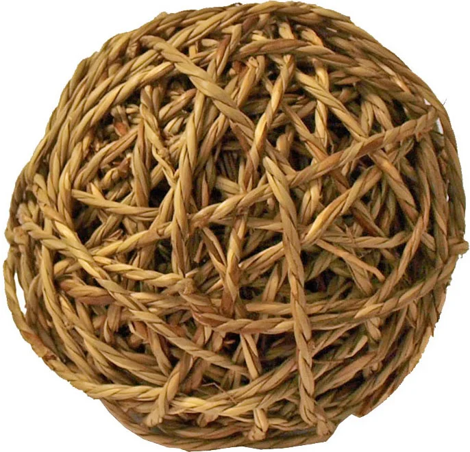 Boon knaagdier speelgoed bal met bel naturel D 14 cm