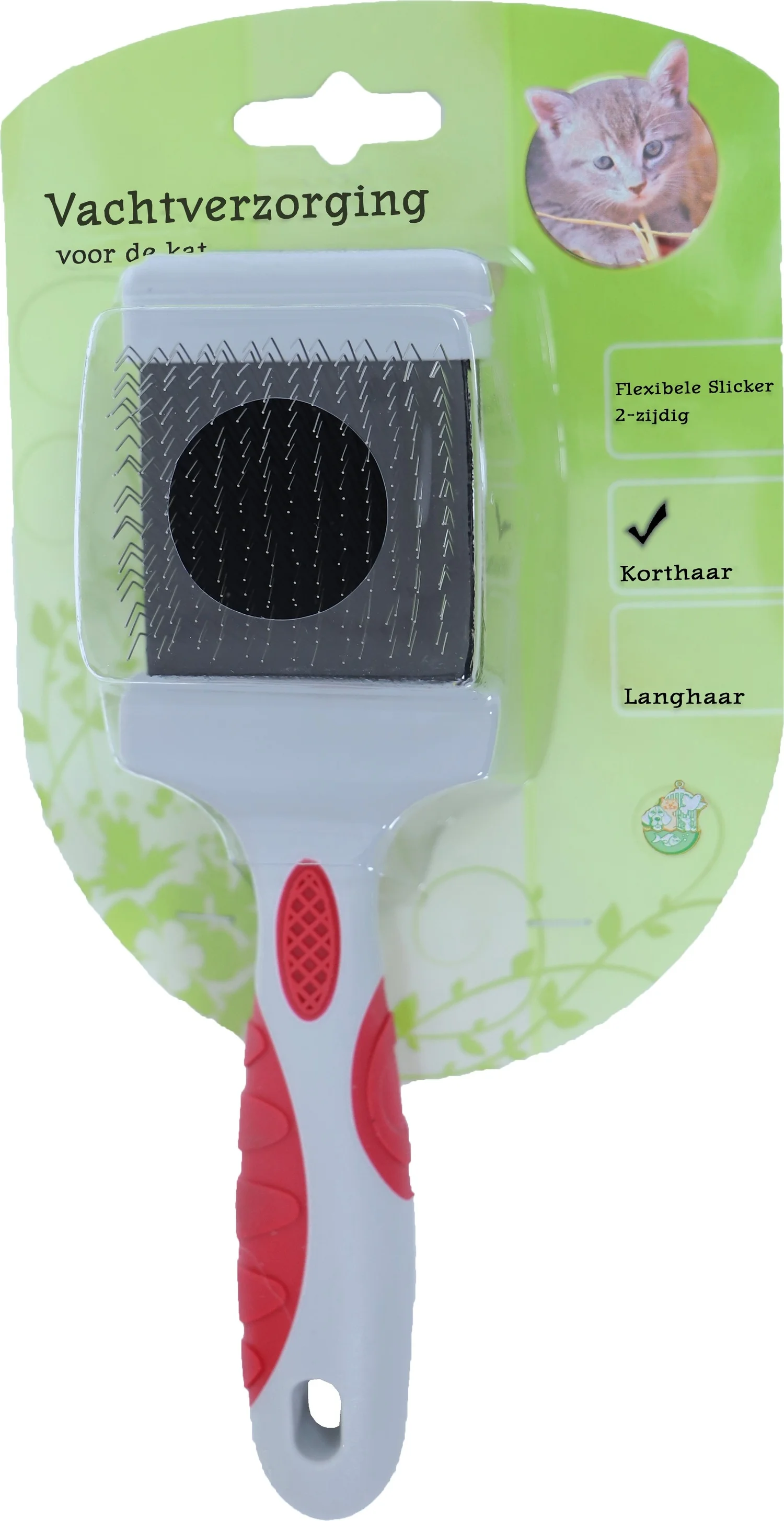 Boon kattenborstel flexibele slicker 2-zijdig S