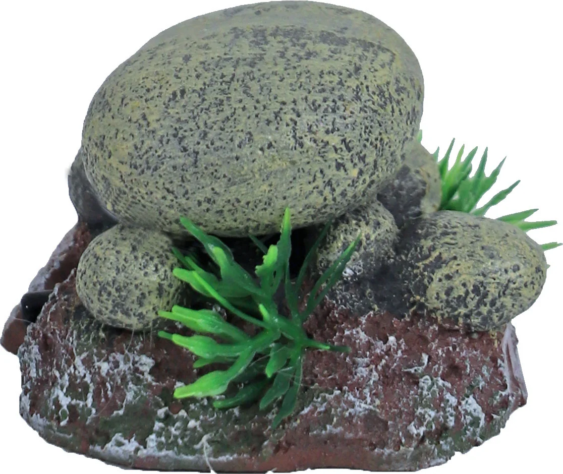 Boon aquarium decoratie stenen grijs 10 x 8 x 6 cm