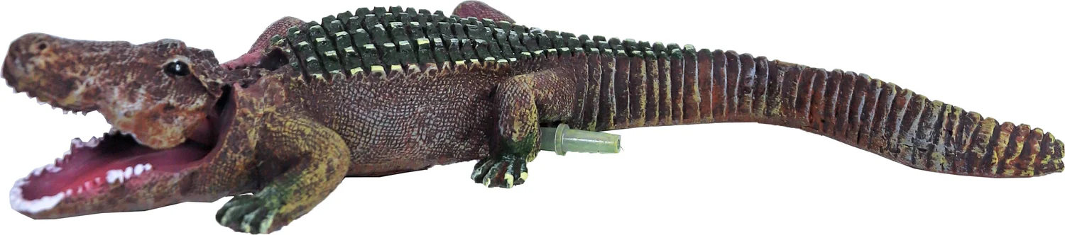 Boon aquarium decoratie krokodil groen 14 x 11 x 8 cm