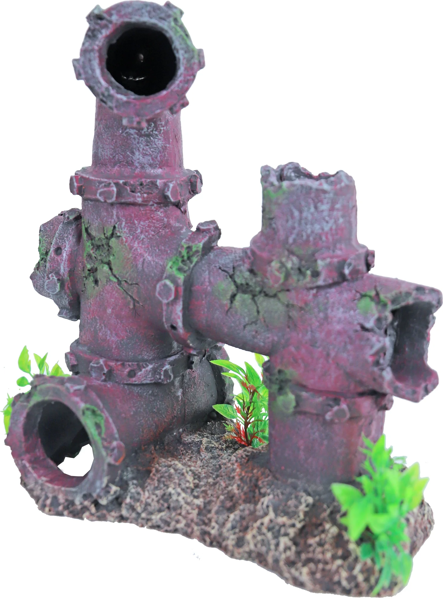 Boon aquarium decoratie buizen multi 22 x 24 x 12 cm