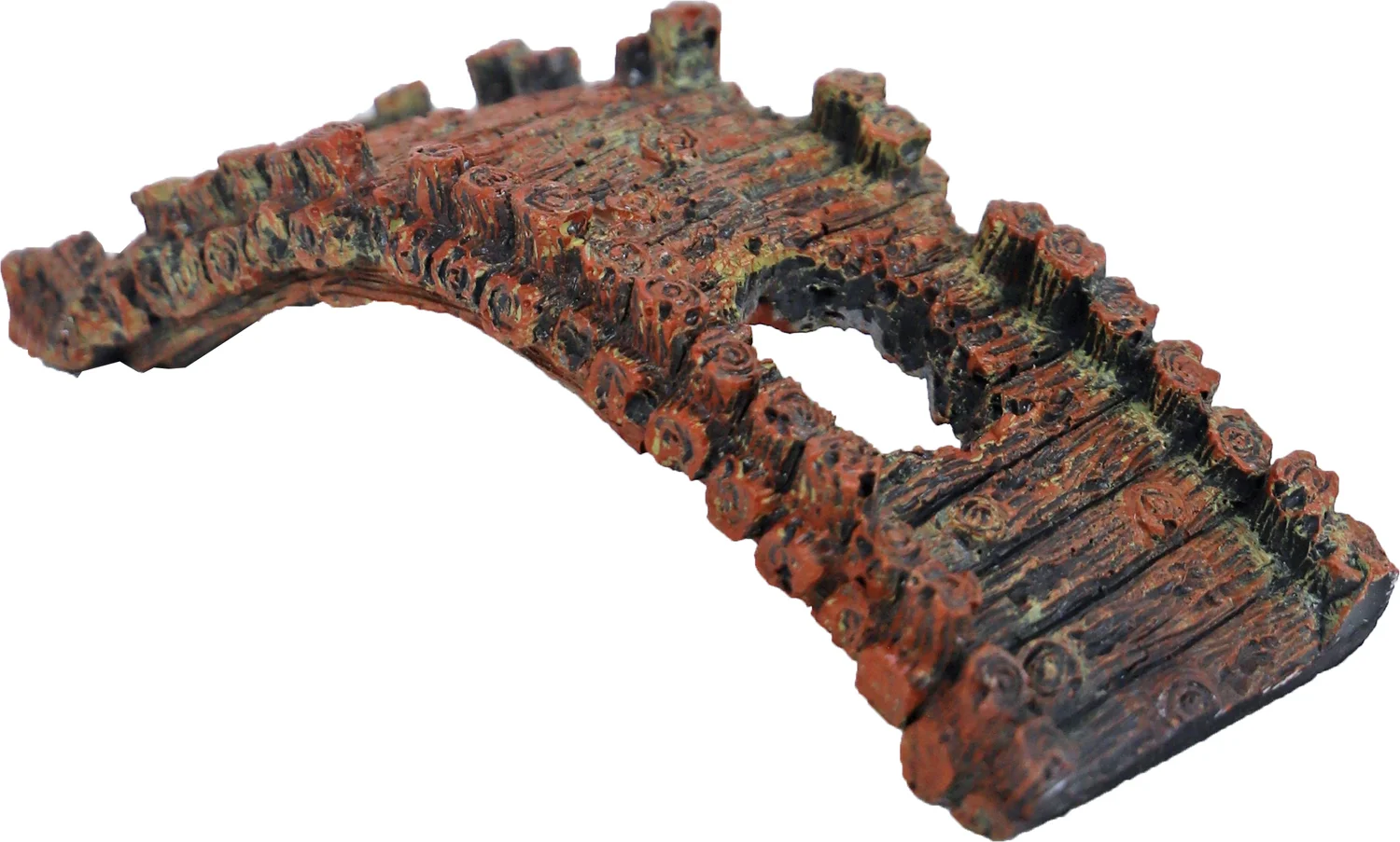Boon aquarium decoratie brug bruin 17,5 x 6,5 x 5 cm