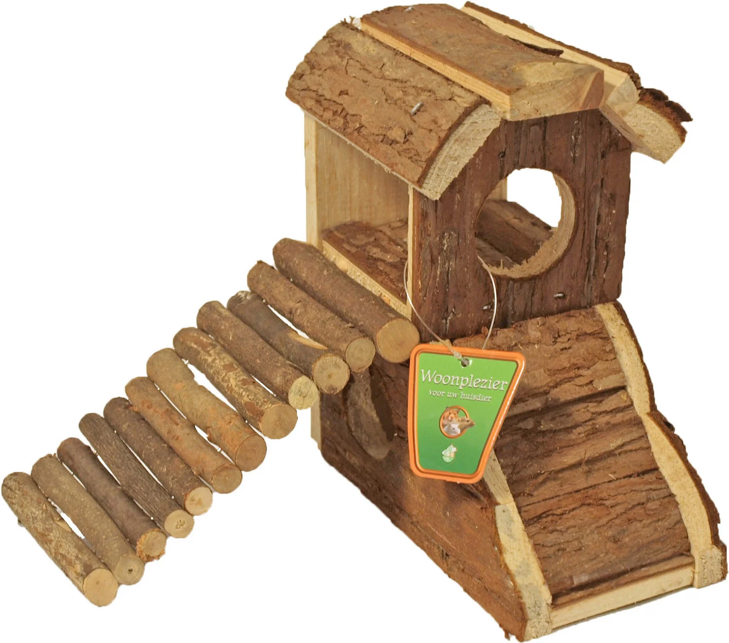 Boon hamsterhuis loopbrug naturel 21 x 16 x 17,5 cm