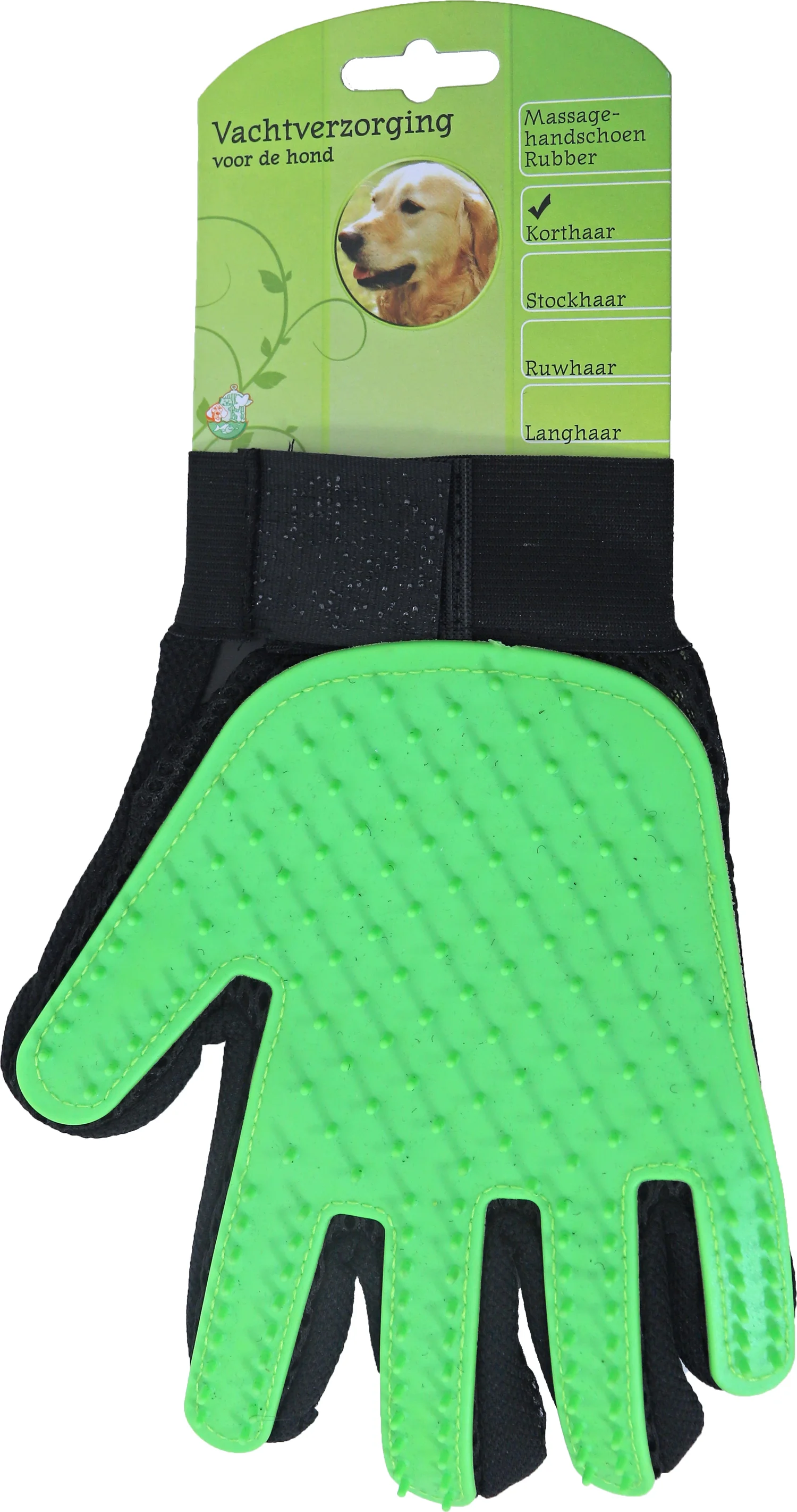Boon hondenborstel handschoen rubber