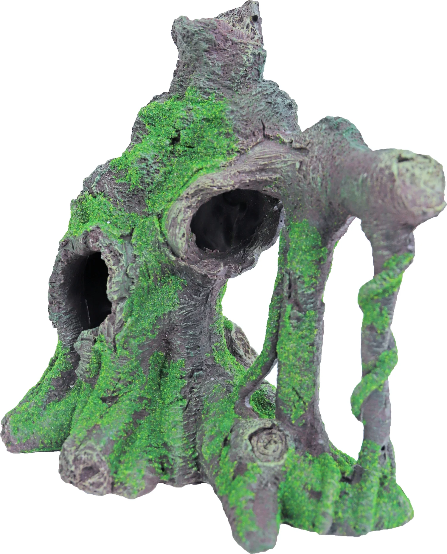 Boon aquarium decoratie boom grijs / groen 27 x 16 x 29 cm