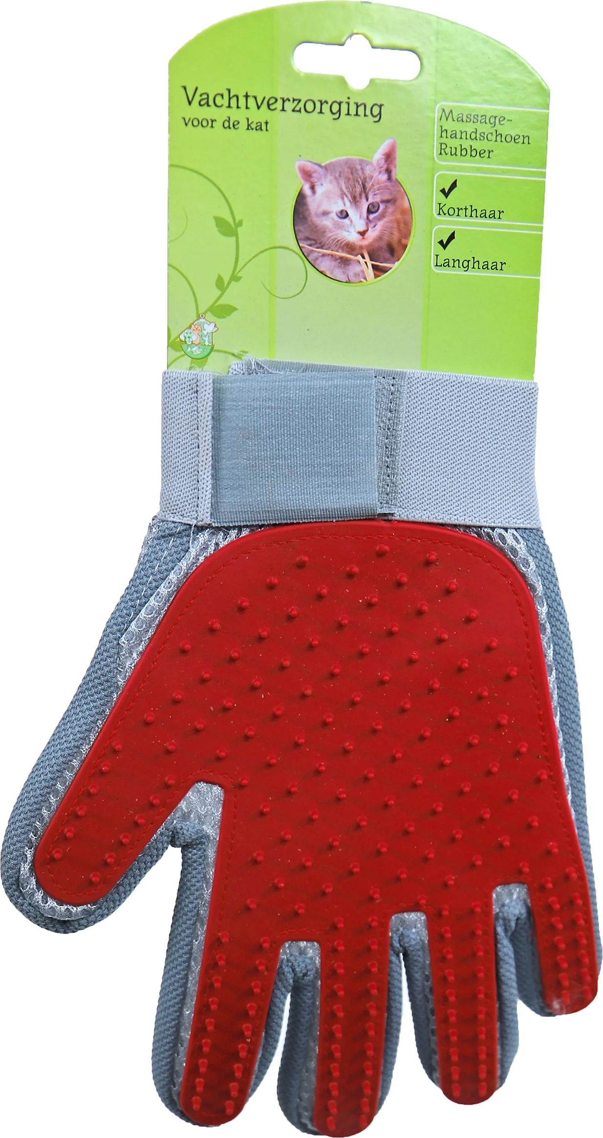Boon katten handschoenborstel rubber