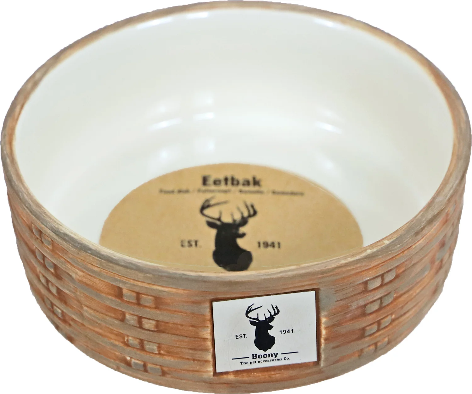 Boony Est 1941 hondenvoerbak beige D 12,1 H 4,7 cm