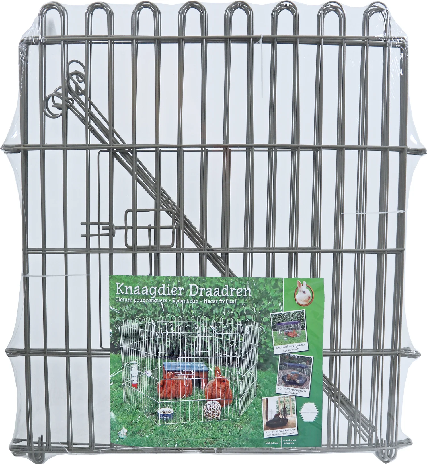 Boon konijnenren 6 panelen zilver 60 x 4 x 63,5 cm