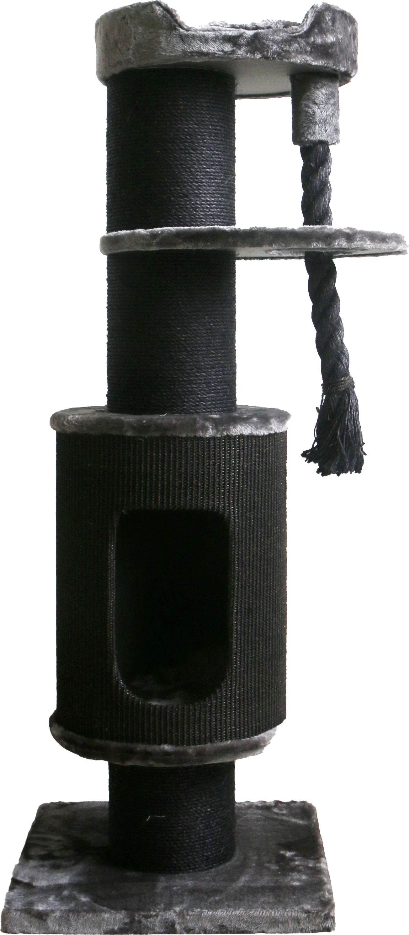 Boon krabpaal Butora zwart/grijs 49 x 49 x 131 cm