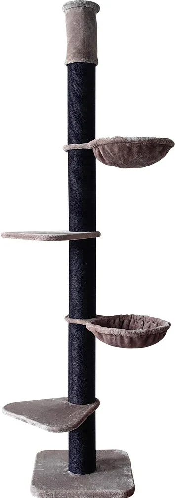 Boon krabpaal Olympus zwart/grijs 60 x 60 x 275 cm