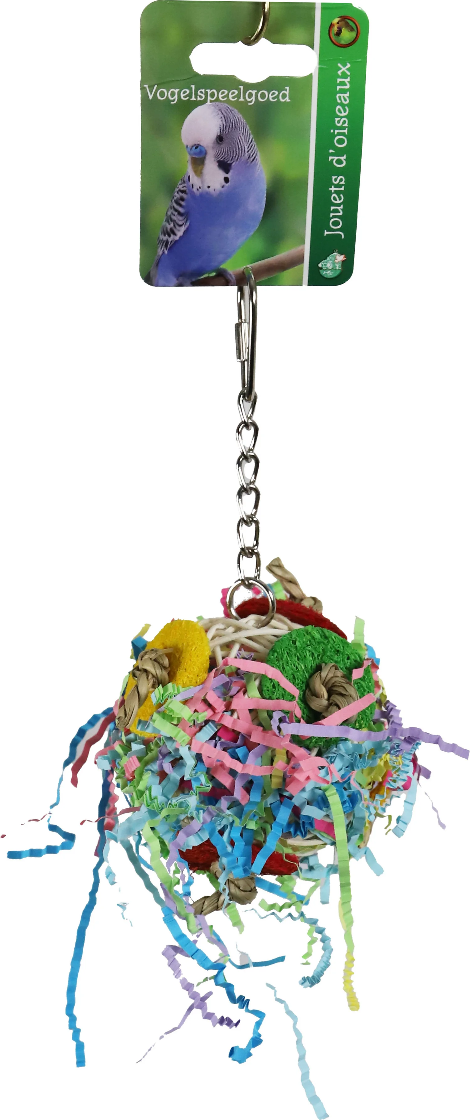 Boon vogelspeelgoed bal met slierten D 10 H 24 cm
