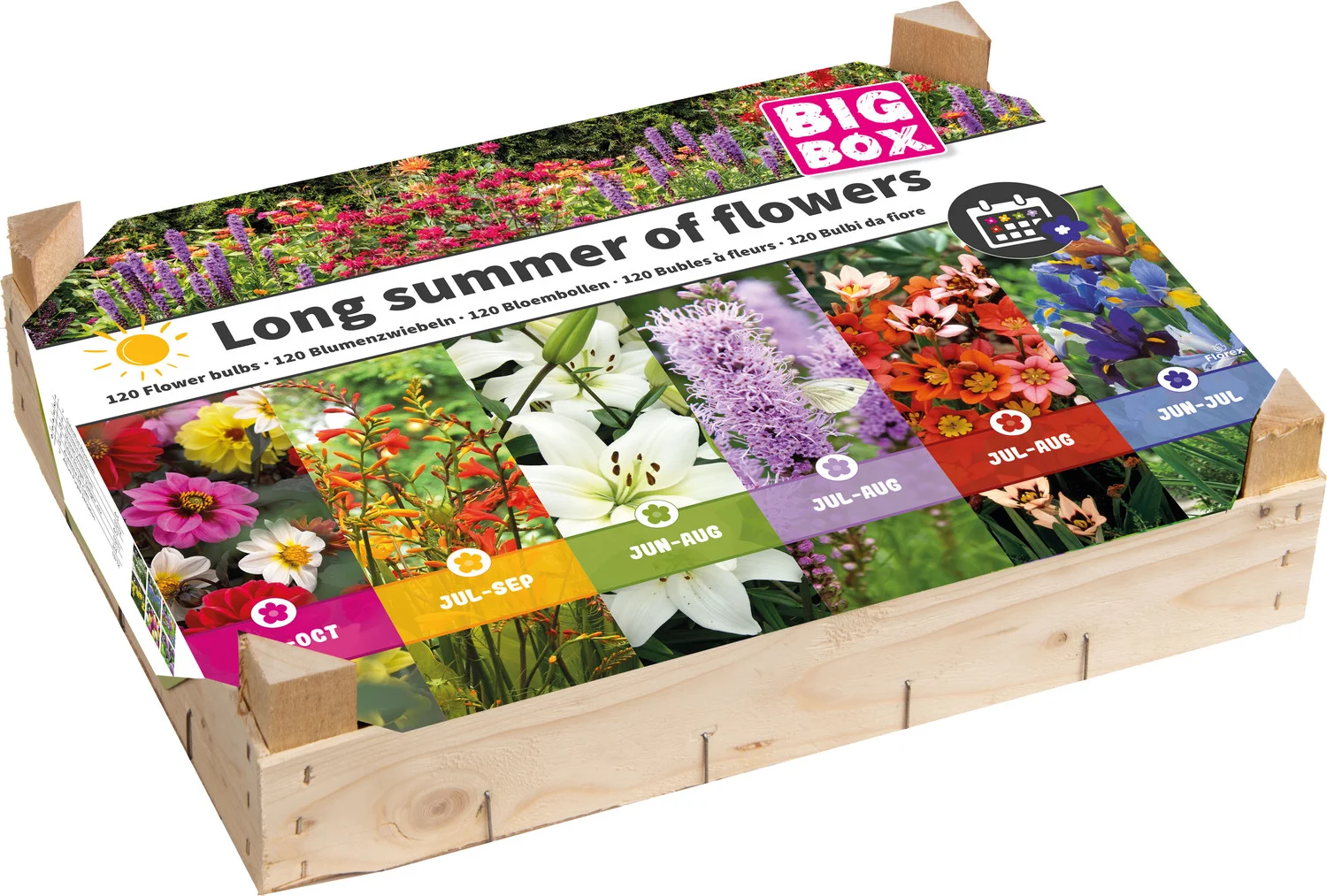 Big Box Long summer of flowers 25 x 30 x 15 cm