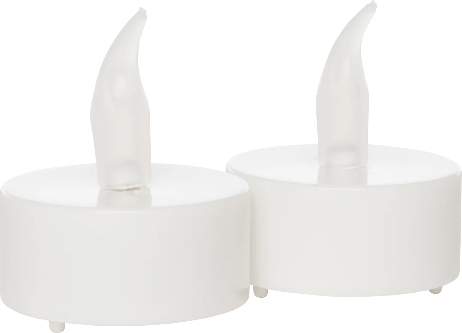 Anna's Collection LED waxinelicht wit D 4 H 5 cm 2 stuks
