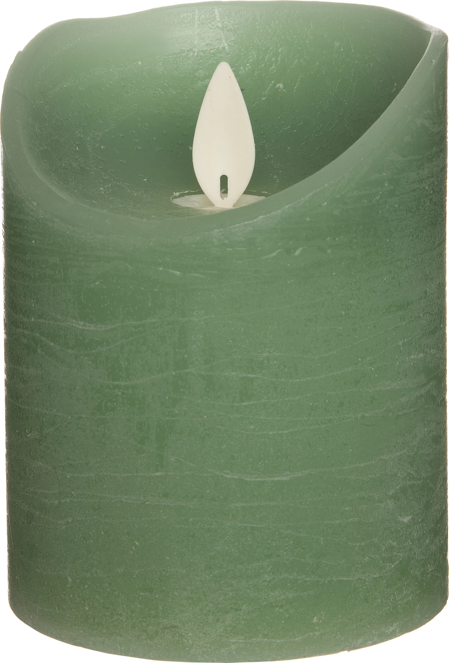 Anna's Collection LED stompkaars met timer groen D 7,5 H 10 cm